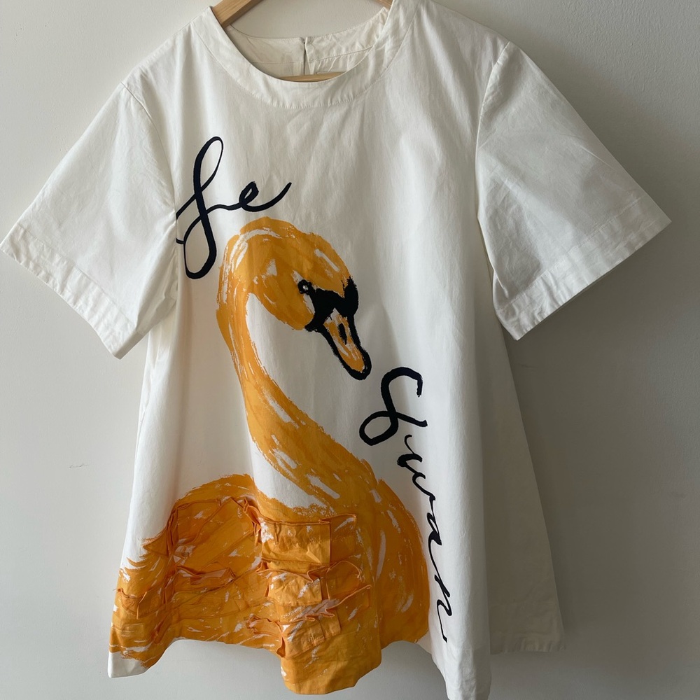 The Emmy Short Sleeve Swing Mini-Dress
